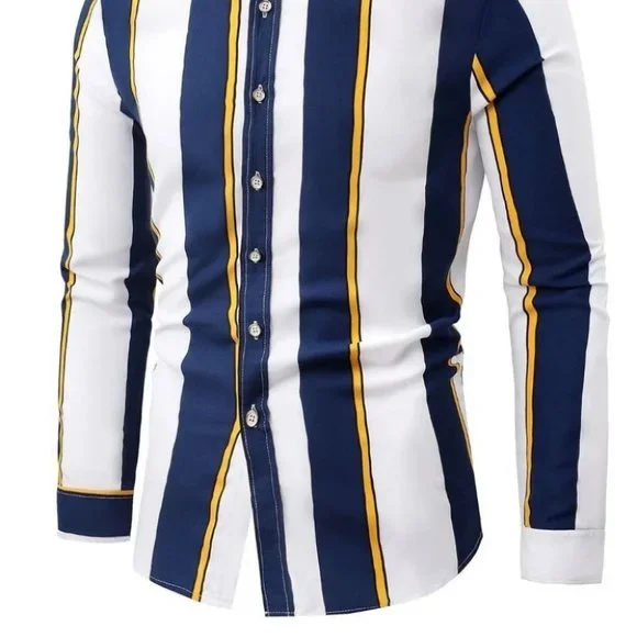 White Mens Button Up Shirt - Picture 2 of 6